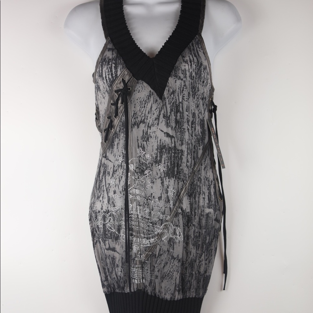 Salvage burnout wash dress
